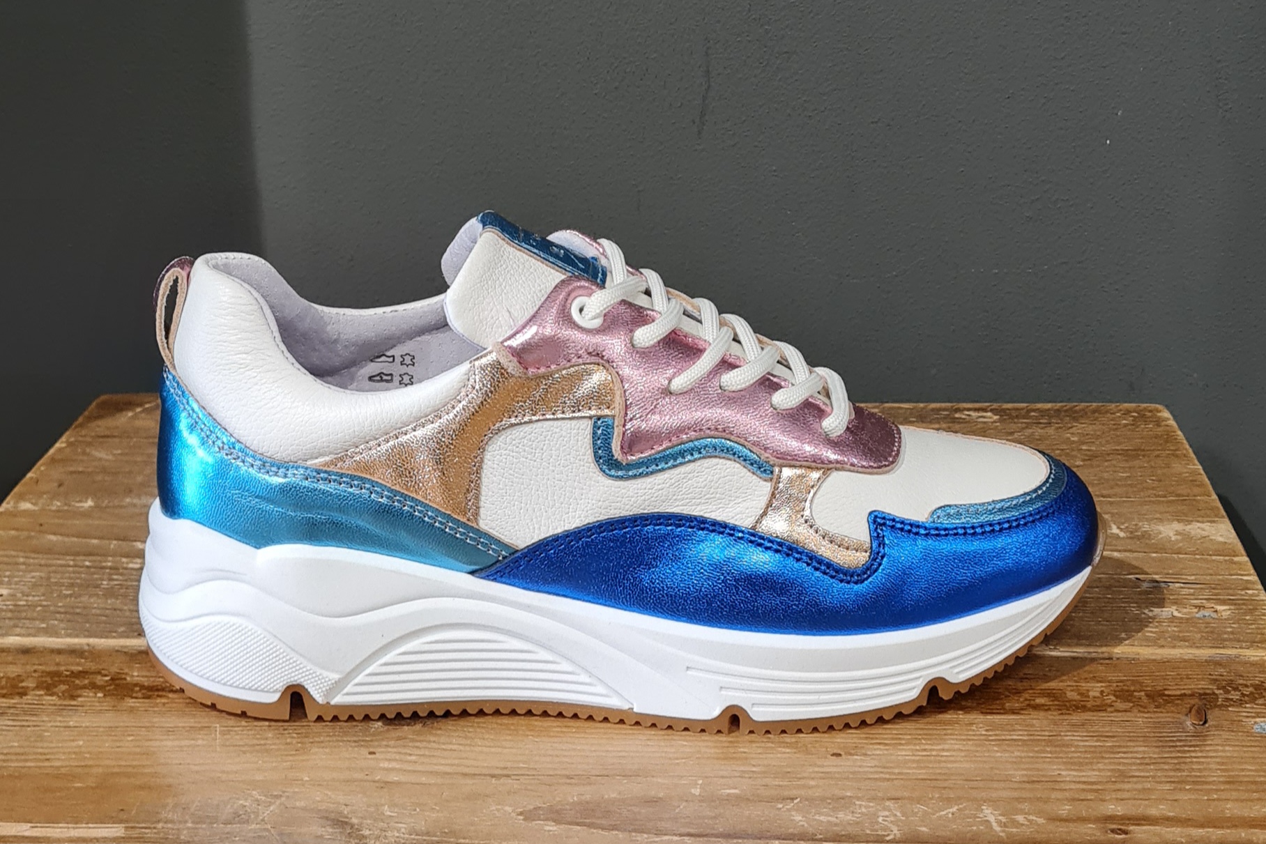 Paul Green Lage Sneakers Dames 5006, Maat: 38,5, Materiaal: Leer, Kleur:  Zwart om te zoenen